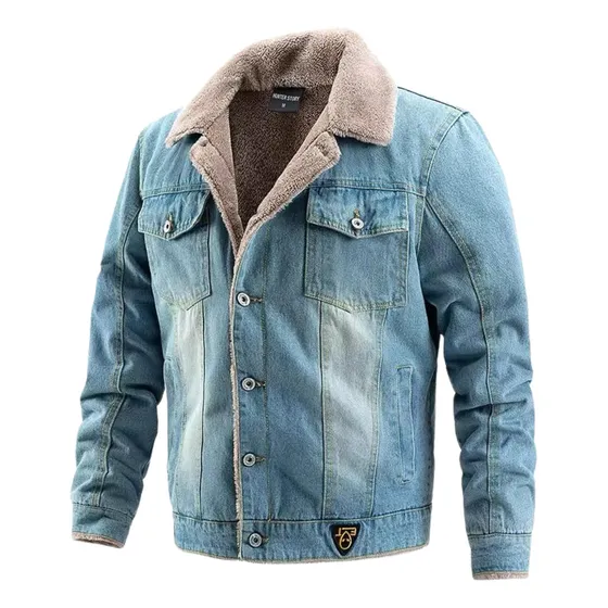 Chaqueta Denim Polar Soft Moscu Hombre
