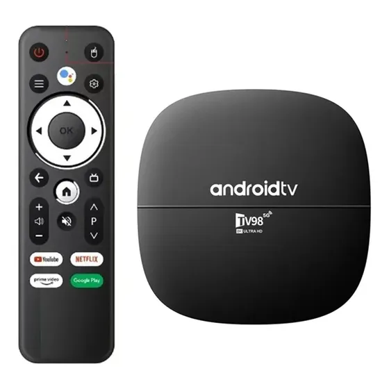 Tv98 Box Android 8k Ultra Hd Negro Estándar