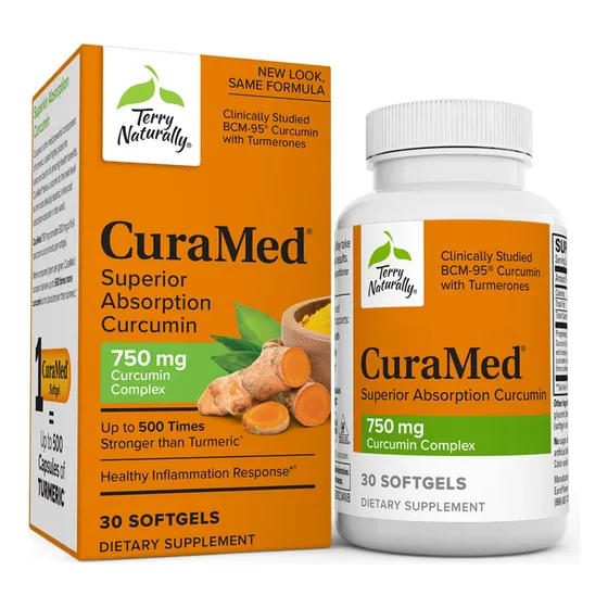 Suplemento Terry Naturally Curamed 750 Mg Con Cúrcuma 30% Bl