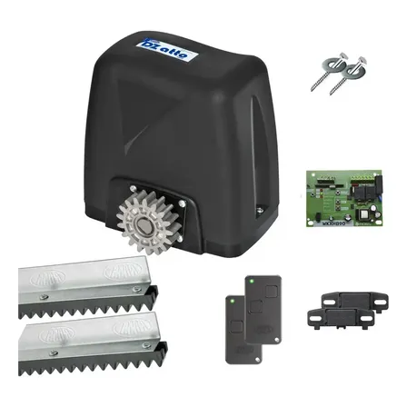 Combo Motor Portão 350kg Rossi Dz Atto + 3m Cremalheira Preto 50 Hz/60 Hz Z17