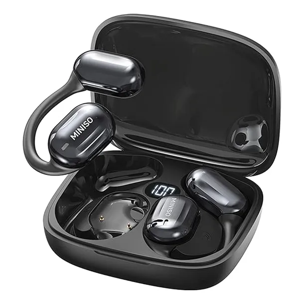 Audífonos Miniso Ms162 Ai Traducción Auriculares Inalambricos Ows Bluetooth 5.4 Color Negro Compatible Con Ios Y Android