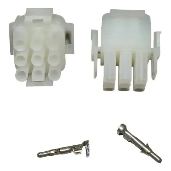 5x Conector Hylok 9 Vias Macho + Fêmea + Terminal