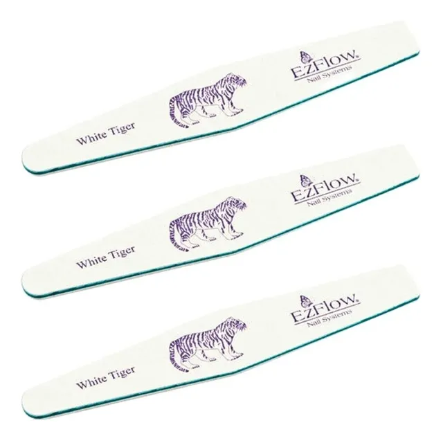Kit Limas Para Uñas Ezflow White Tiger Pro File Grano 100 X3