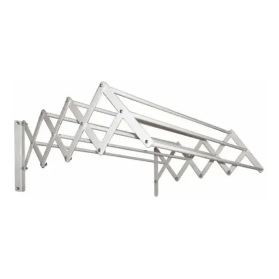 Tendedero De Ropa En Aluminio Retractil Plegable 80 X 60