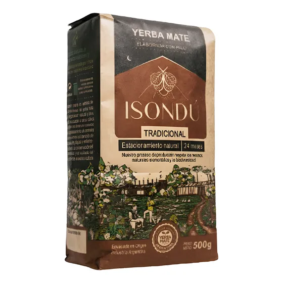 Yerba Mate Isondú Tradicional Pack 10 X 500 Gr