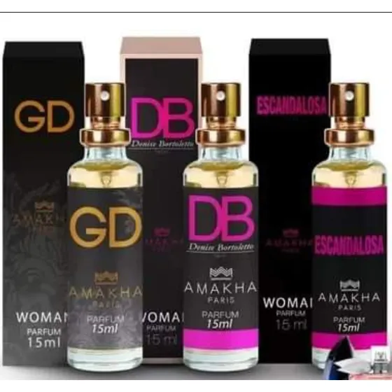 Perfume Kit Gd+db+ Escandalosa 15 Ml Amakha + Envio Gratis !