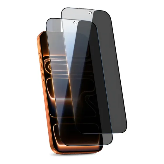 Pack 2 Láminas / Micas De Vidrio Templado Antiespia Para iPhone 17 Pro Max | Dureza 9h | Cellbox