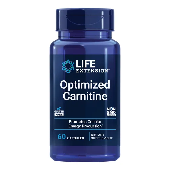 Carnitina Optimizada Supplement Life Extension 60 Cápsulas