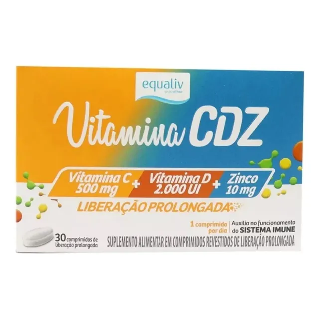 Vitamina Cdz D3 + C + Zinco Equaliv 30 Cápsulas
