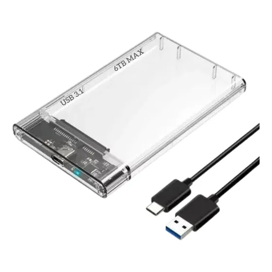 Case Hd Externo Notebook Adaptador Ssd Gaveta Usb 3.1 Tip C