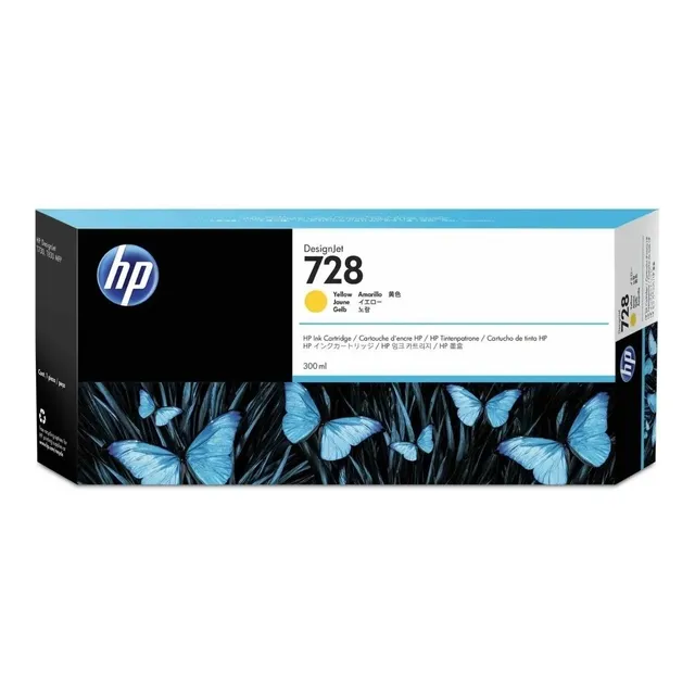 Cartucho Hp 728 Amarillo 300ml T730 T830 F9k15a