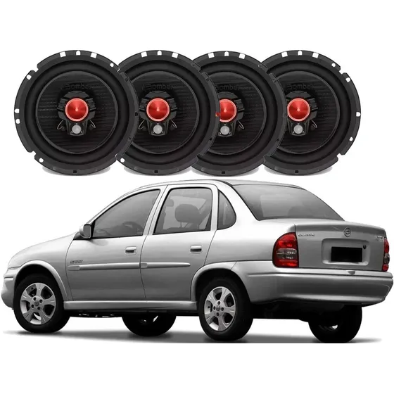 Kit Alto Falante Corsa Classic 2011 2012 2013 Bomber 200w