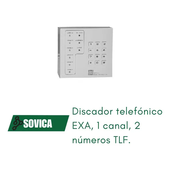 Discador Telefónico Exa, 1 Canal , 2 Números Telefónicos