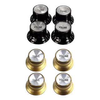 Knob Top Hat TranslĂșcido - Guitarra, Baixo Kit 4pcs 2v 2t Knob Top Hat TranslĂșcido - Guitarra, Baixo Kit 4pcs 2v 2t