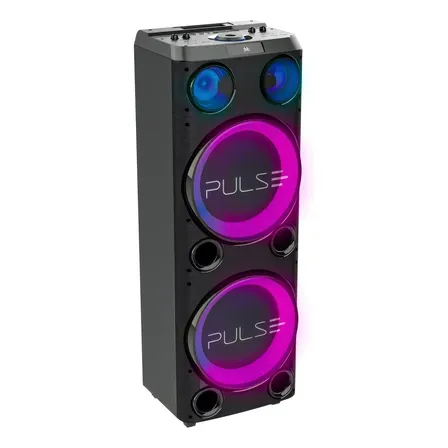 Caixa De Som Torre Double 12 Pol 2300w Bluetooth Cor Preto Pulse SP508