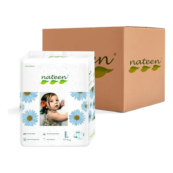 Caja L 128 Unidades (2 Paquetes) - Caja De Pañales Ecológico Género Sin Género Tamaño G