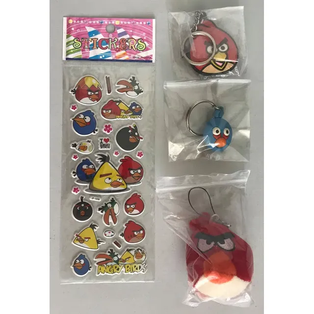 Llaveros Y Stickers Angry Birds Nuevo