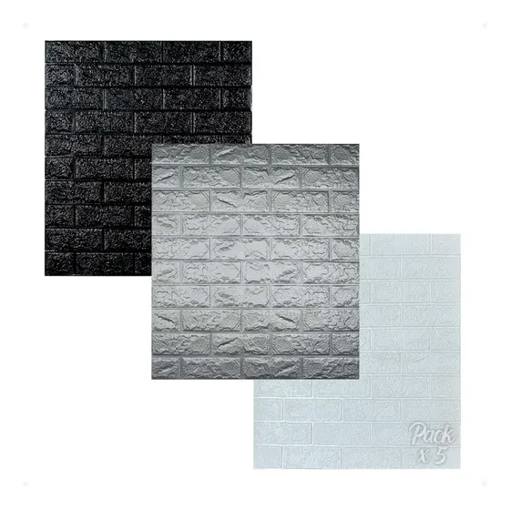 Placa Revestimiento Pared Placa Adhesiva  X5 Unidades -otec
