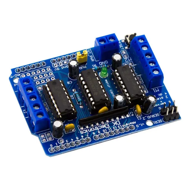 Puente H Shield L293d Control De Motores Arduino, Pic