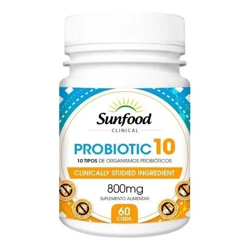 Probioticos Lactobacillus - 60 Caps - Sunfood Importado Usa