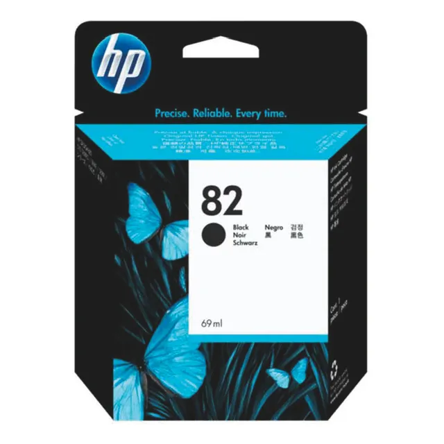 Cartucho De Tinta Hp DesignJet 82 Color Negro De 69 Ml
