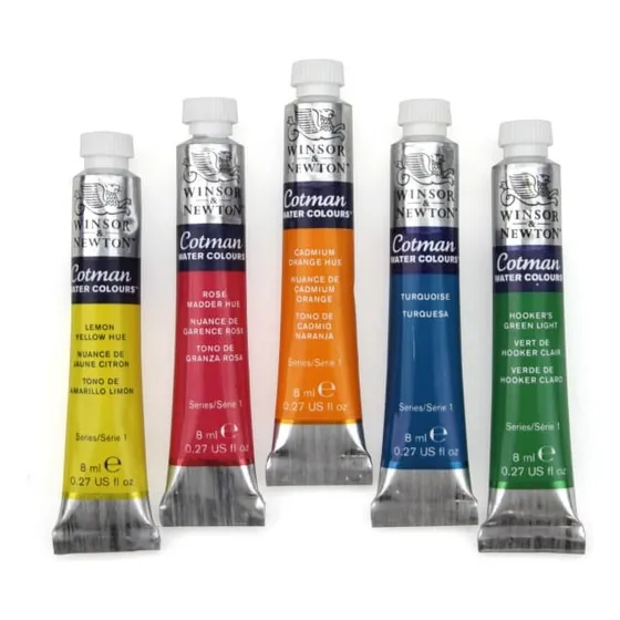 Acuarela En Pomo Winsor Cotman Pack X 5 Unidades Surtidas