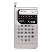 Radio A Pilas Philco Icf-20 Fm/am Portable De Bolsillo  Gris
