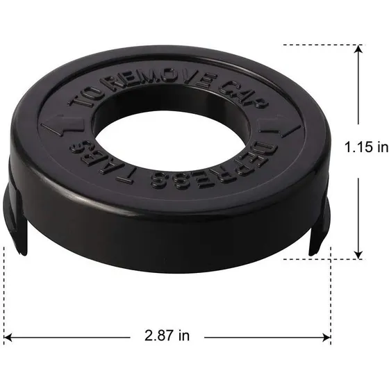 Tapa Carrete Recortadora De Grama Black And Decker Rs-136