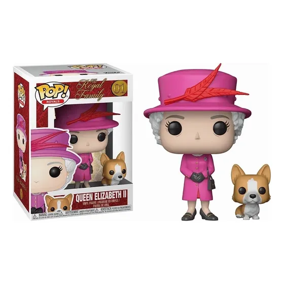 Figura de acción Queen Elizabeth II QUEEN ELIZABETH II WITH DOG 01 de Funko Pop!