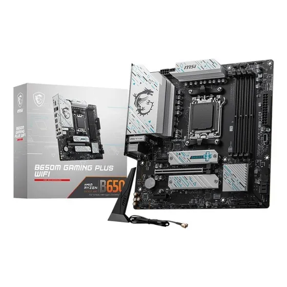 Placa madre Msi B650m Gaming Plus Wifi Am5 B650 Matx Ddr5 negra