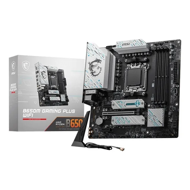 Placa madre Msi B650m Gaming Plus Wifi Am5 B650 Matx Ddr5 negra