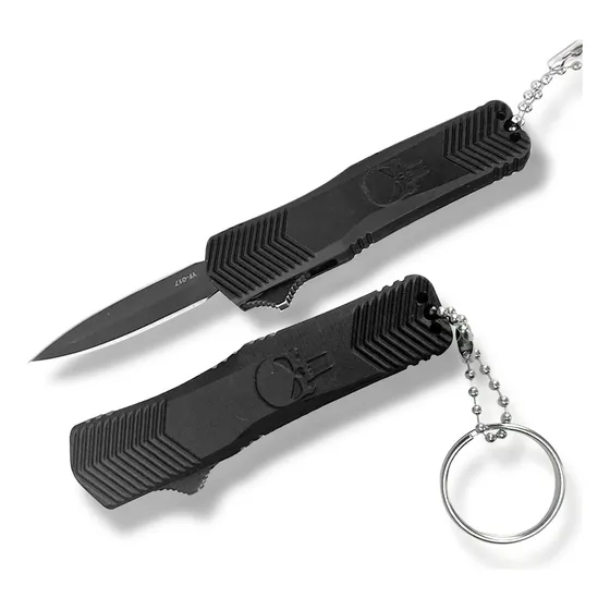 Canivete De Bolso Automático Corte Duplo Camping Pesca Caça