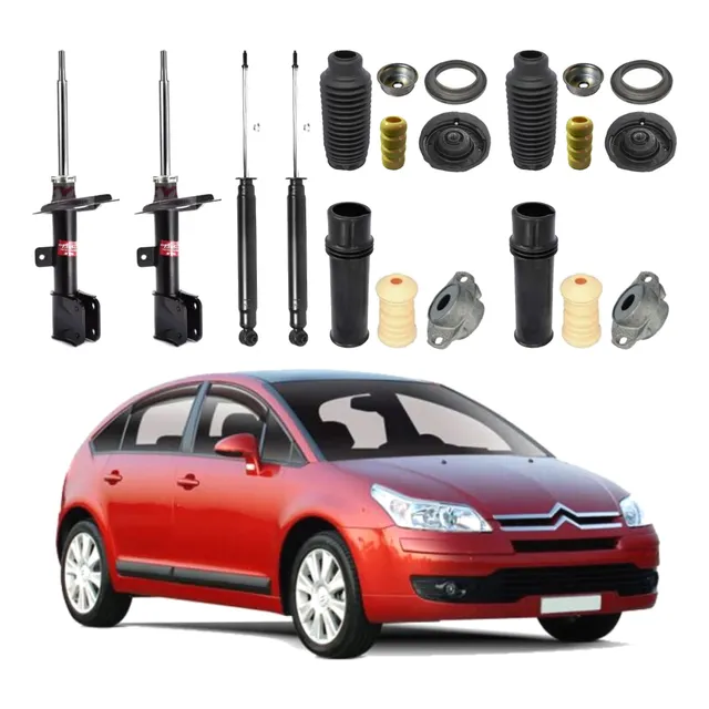 Kit 4 Amortecedor C4 Hatch 2010 2011 2012 Kayaba + Axios