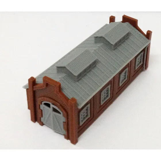 Outland Maqueta Tren Ferrocarril Cobertizo Locomotora Casa