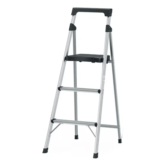 Escalera Tubular Plegable 3 Peldaños Tipo Iii Truper 16764 Color Blanco