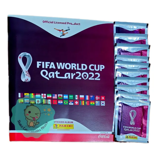 Qatar Panini Album Suave + 10 Sobres Mundial 2022 Original