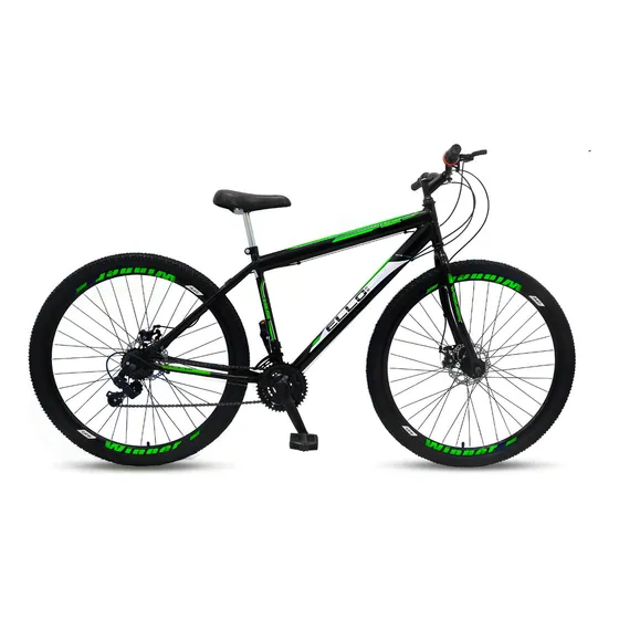 Bicicleta mountain bike Ello Bike Velox R29 - preto/verde