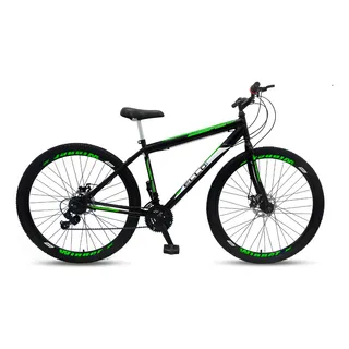 Bicicleta Mountain Bike Ello Bike Velox R29 - Preto/verde Bicicleta Mountain Bike Ello Bike Velox R29 - Preto/verde