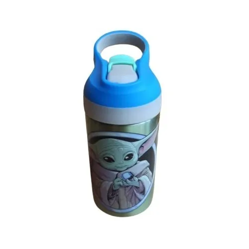 Termo Kids Zak Riverside Straw Bebe Yoda Acero Niños 15.5oz