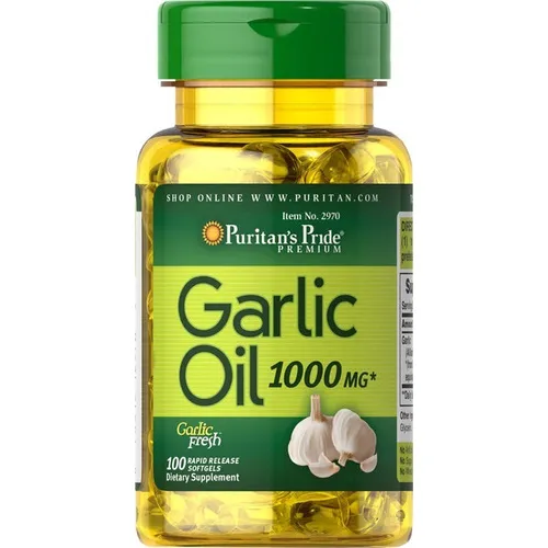 Puritans Pride Aceite De Ajo 1000 Mg 100 Caps Ptr Sabor Sin Sabor