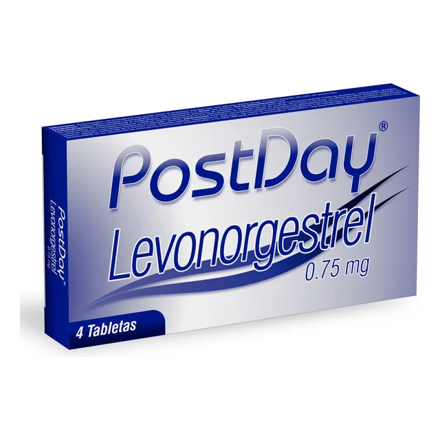 Postday Levonorgestrel 0.75 4 Tabletas