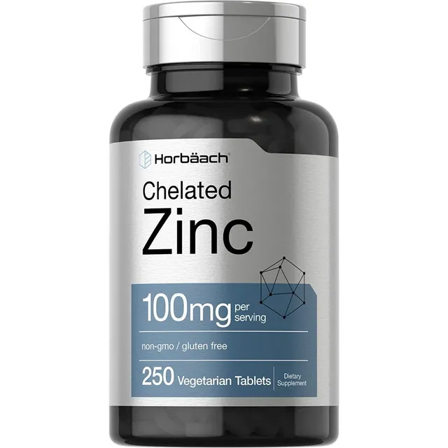 Zinc Quelado 100 Mg 250 Tabletas Horbaach