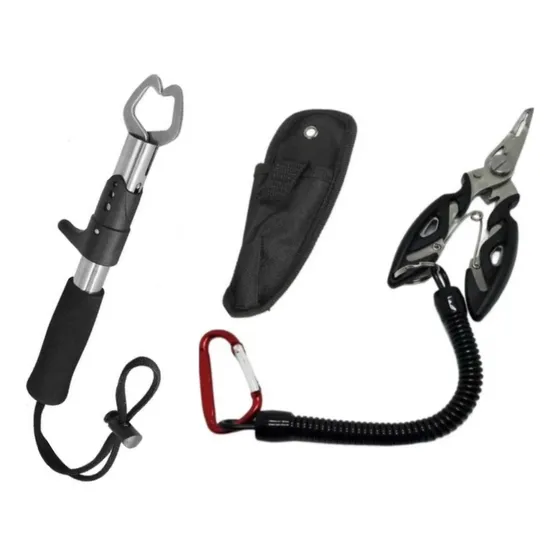 Kit Alicate Pega-peixe Inox + Alicate Tira Anzol!