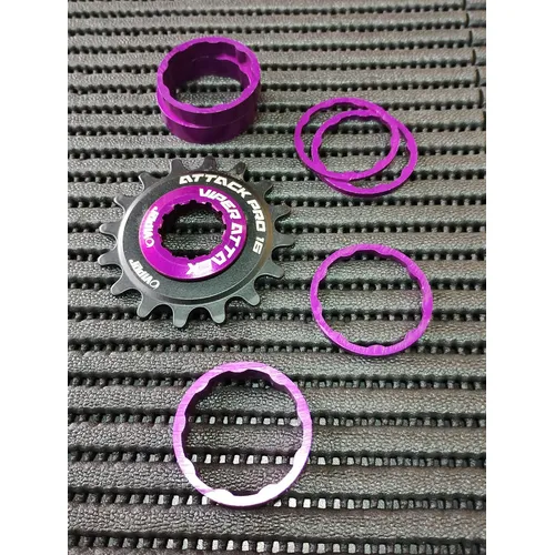 Cassete K7 8v 11/46 Ztto Padrão Shimano + Prolongador Cor Vermelho