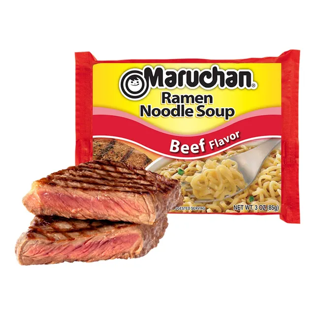 Maruchan Ramen Sopa De Fideos Con Sabor A Carne De Res 12pza