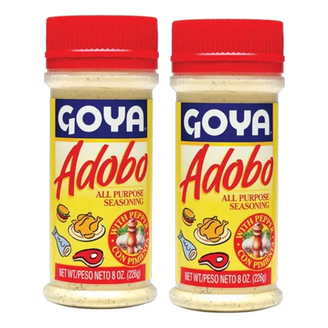 2 Sazonadores Adobo Pimienta Goya 226g Para Todo Uso