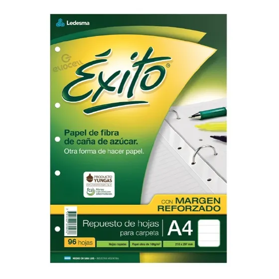Repuesto De Hojas A4 100 Gramos X 96 Hojas Exito