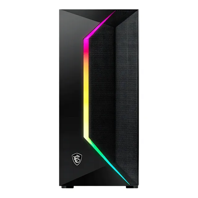 Gabinete Gamer Msi Mag Vampiric 100r 2 Fan Cristal Templado Color Negro