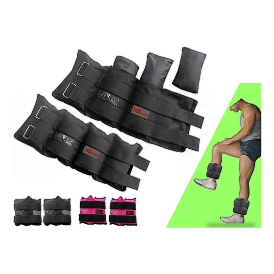 Kit Pesas Tobilleras Graduables 10k (20lbs) Deporte-fitness.