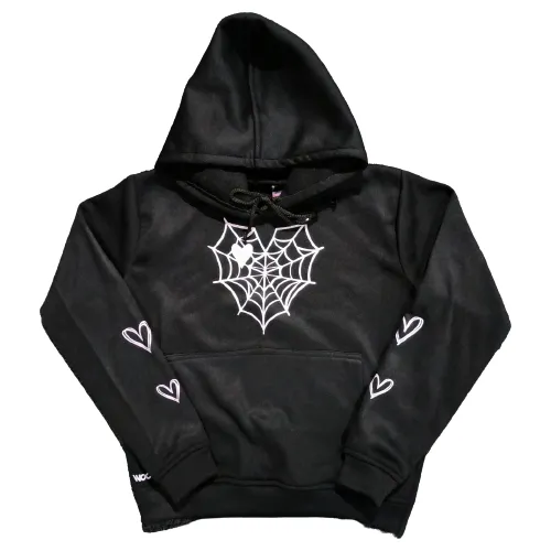 Suéter Corazón De Telaraña Aesthetic Unisex 